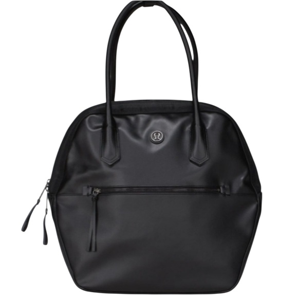lululemon athletica Handbags - Lululemon sweat once a day bag athletic gym yoga travel bag black